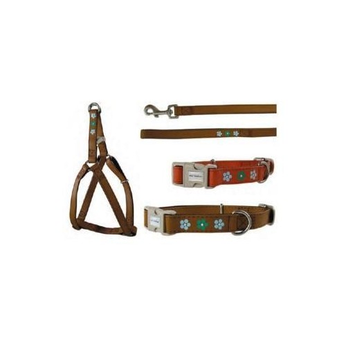 Arnés Macleather Flower Rojo